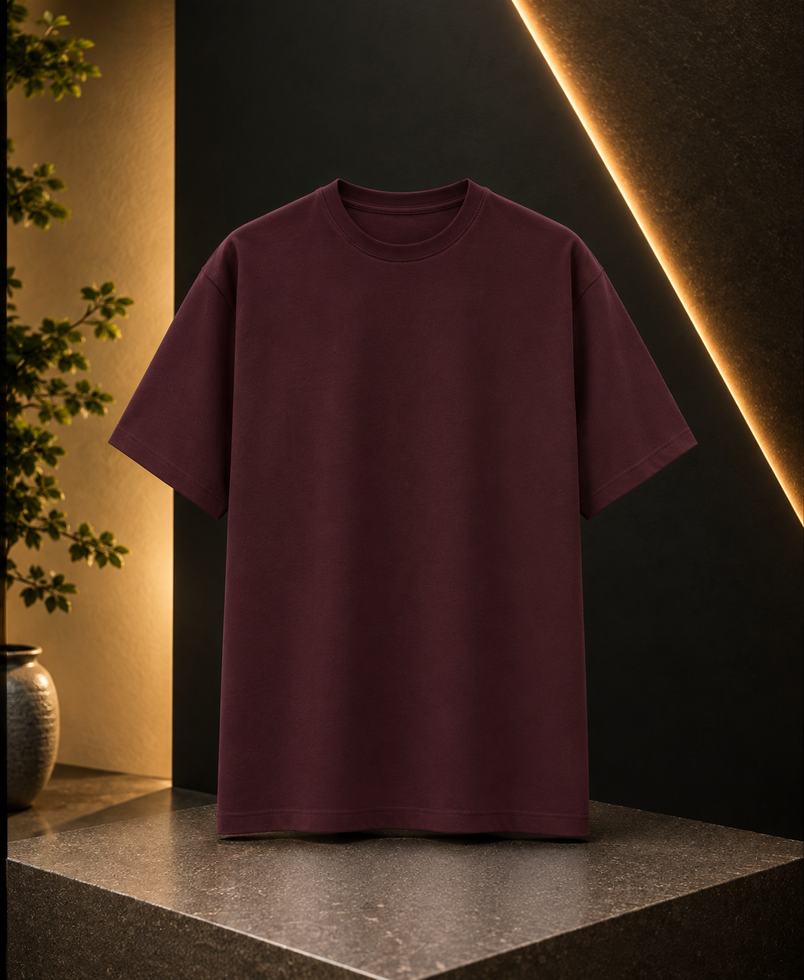 Core Collection Dark Maroon Edition – Premium Combed Cotton Unisex T-Shirt
