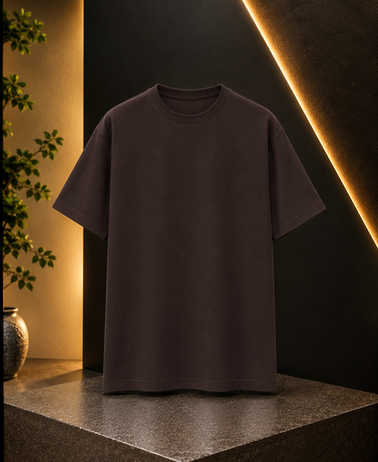 Everyday Blank Dark Coffee Essential | Classic Regular Fit Unisex T-Shirt